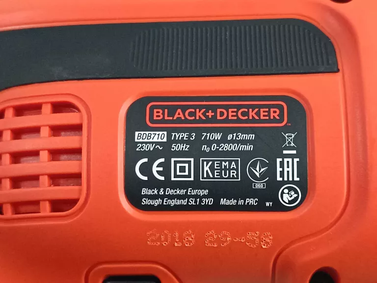WIERTARKA UDAROWA BLACK&DECKER BDB710 230 V