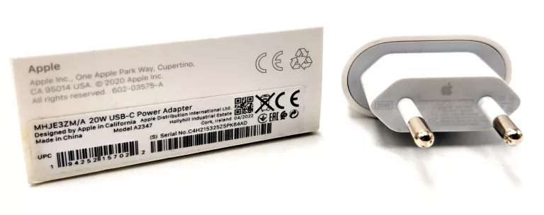 ŁADOWARKA SIECIOWA APPLE 20W