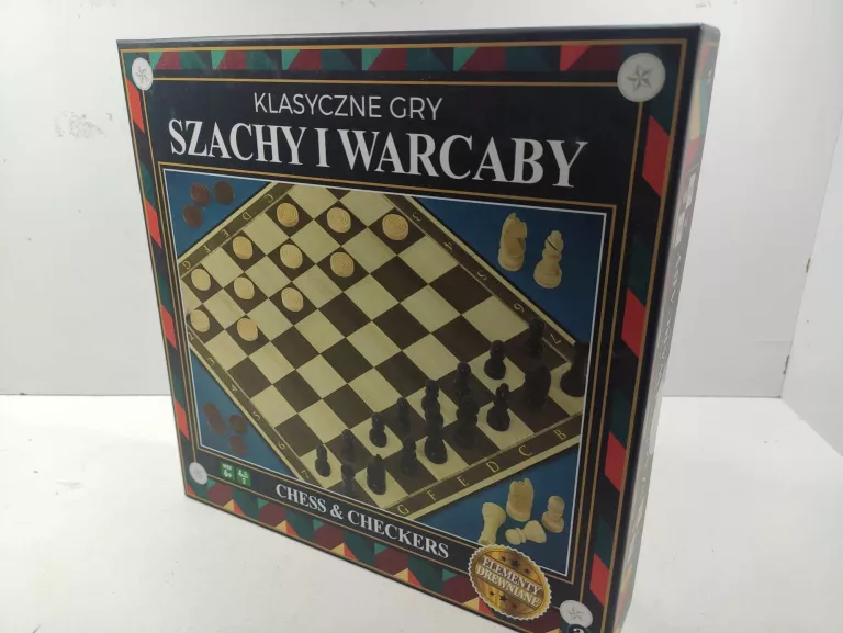 KLASYCZNE GRY SZACHY I WARCABY AMBASSADOR