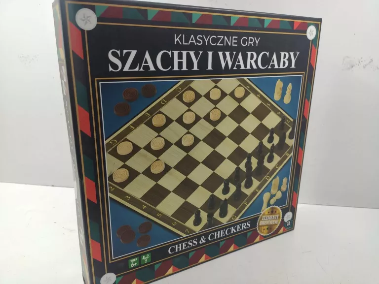 KLASYCZNE GRY SZACHY I WARCABY AMBASSADOR
