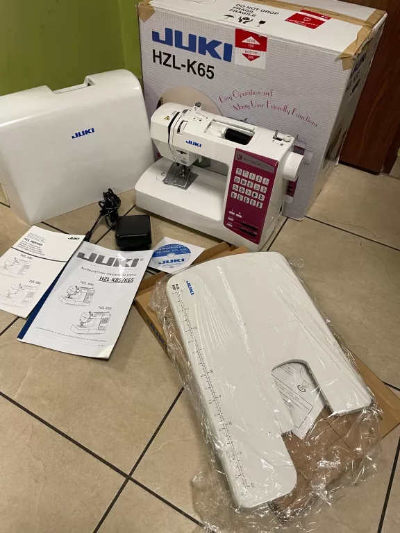 MASZYNA DO SZYCIA JUKI HZL-K65 + STOLIK POWIEKSZ,