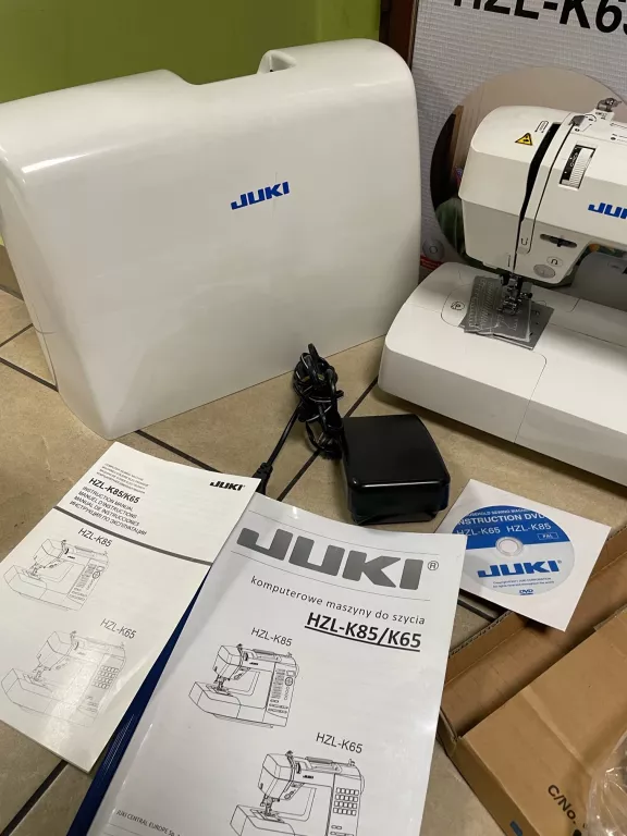 MASZYNA DO SZYCIA JUKI HZL-K65 + STOLIK POWIEKSZ,
