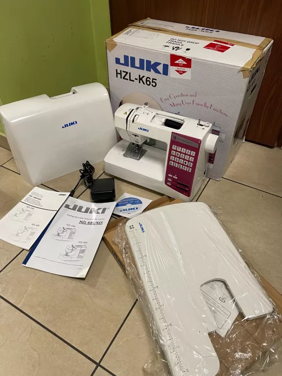 MASZYNA DO SZYCIA JUKI HZL-K65 + STOLIK POWIEKSZ,