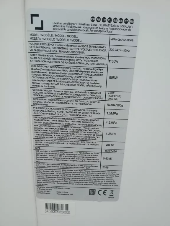 KLIMATYZATOR EQUATION MPPH-09CRN1-QB6G1