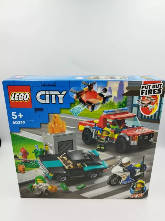 LEGO CITY 60319 AKCJA STRAŻACKA I POLICYJNY POŚCI