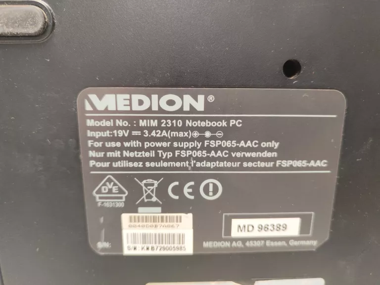 LAPTOP MEDION MIM2300  CZYTAJ OPIS