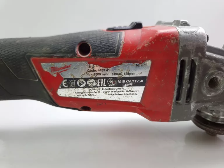 SZLIFIERKA KĄTOWA MILWAUKEE M18 CAG125X  ZESTAW