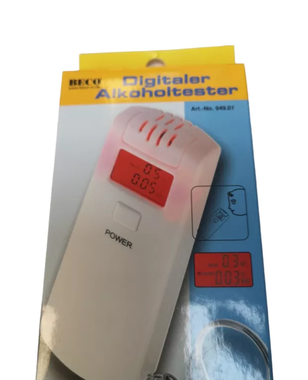 ALKOMAT BEZUSTNIKOWY CYFROWY LCD BECO