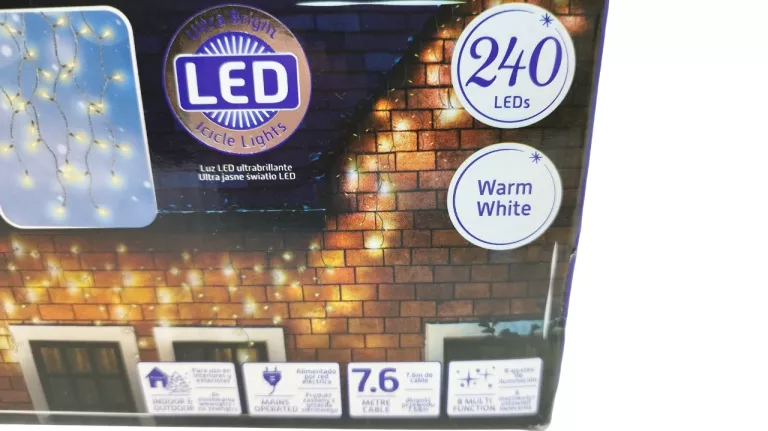 LAMPKI CHOINKOWE LED 240 7,6M