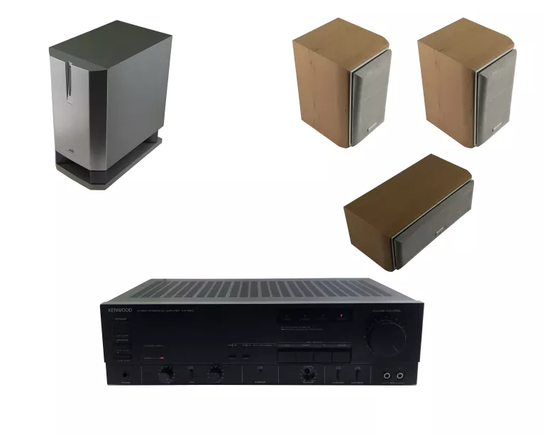 WZMACNIACZ KENWOOD KA-660 + SUBWOOFER + GŁOŚNIKI