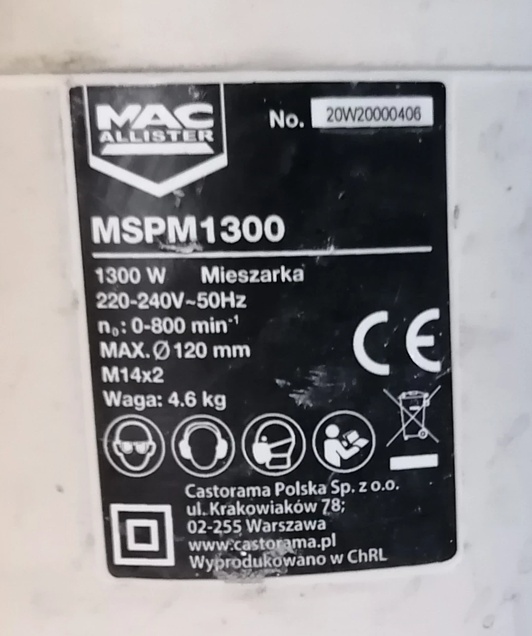 mieszarka-macallister-mspm1300-zasilanie-sieciowe