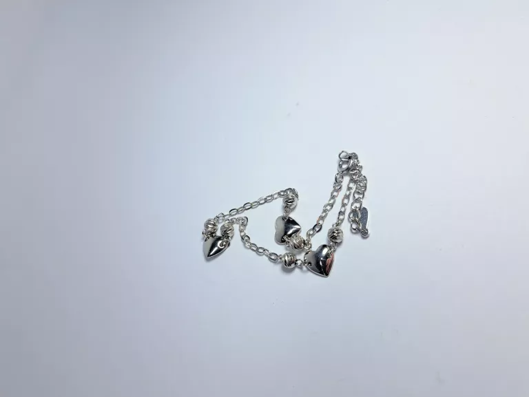 PIĘKNA SREBRNA BRANSOLETKA! P925! 3,24G!