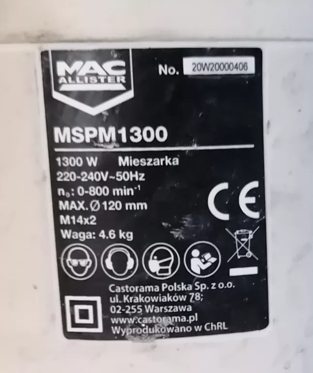 mieszarka-macallister-mspm1300-zasilanie-sieciowe