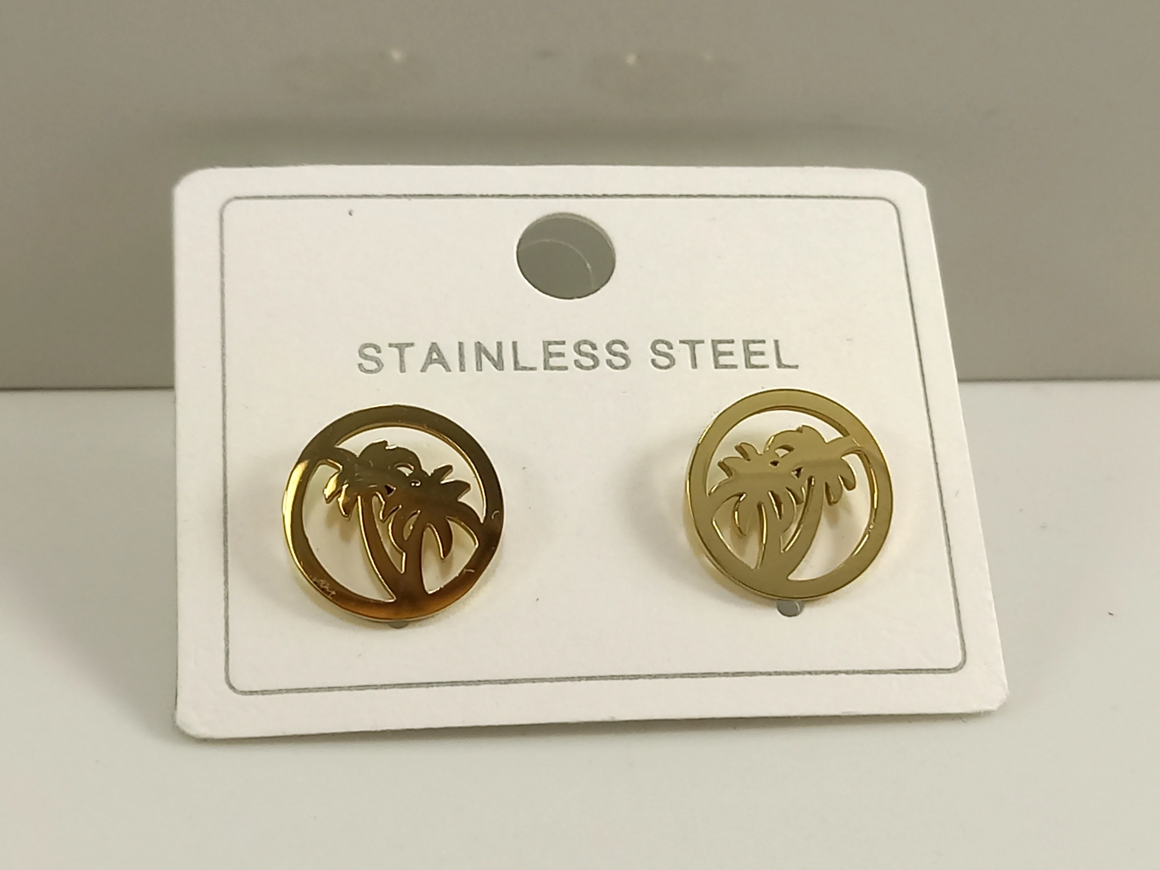 kolczyki-stal-pozlacana-palmy-w-okregu-sztyft-rodzaj-zapiecia-2207-1