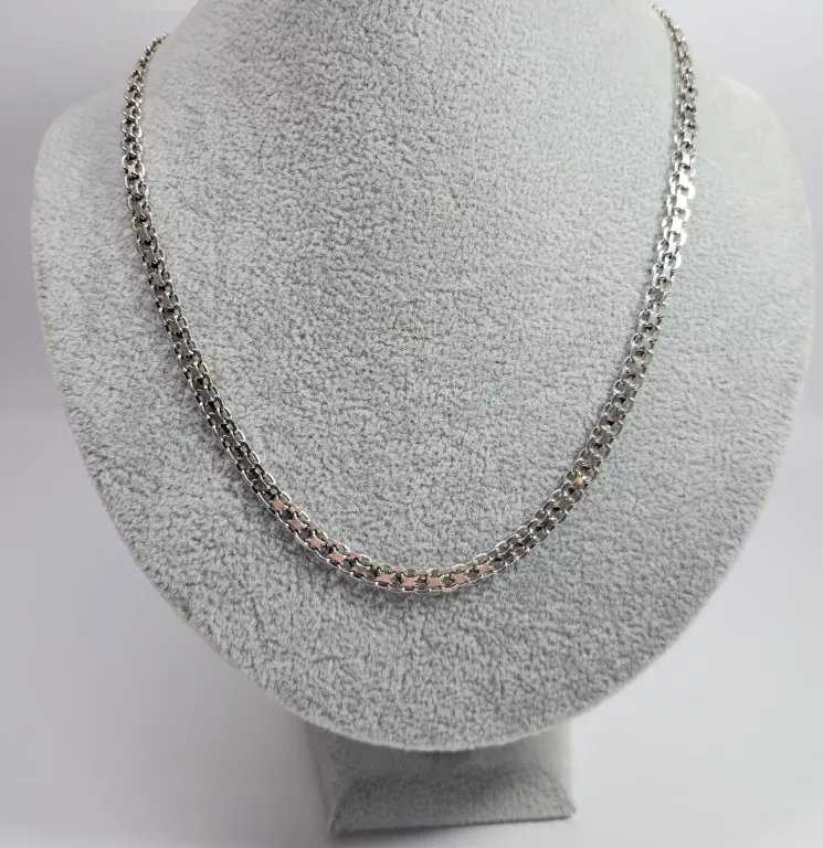 SREBRNY ŁAŃCUSZEK ! P925! 16,01G! DŁ.48CM