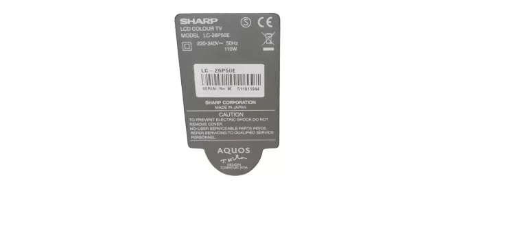 TELEWIZOR SHARP LC26P50E 26 CALI *OKAZJA*