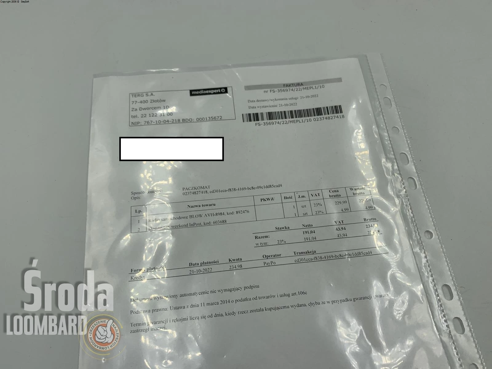 radio-samochodowe-blow-avh-8984-kompletgwarancj-stan-uzywany