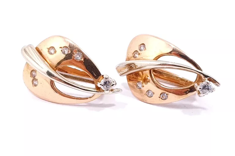 zlote-kolczyki-cyrkonie-zolte-biale-zloto-14ct-stan-11323-2