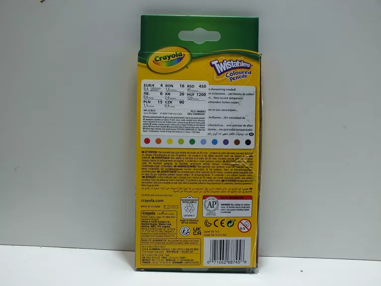 CRAYOLA TWISTABLES WYKRĘCANE KREDKI 10 SZT