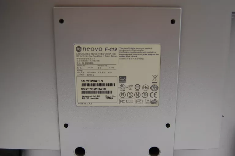 MONITOR 19CAL NEOVO F-419