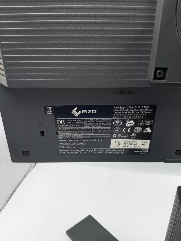 MONITOR EIZO FLEXSCAN L768 + ZASILACZ