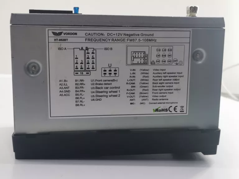 RADIO SAMOCHODOWE VORDON HT-852BT