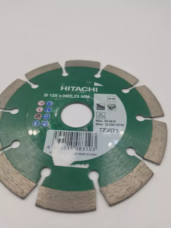 TARCZA DIAMENTOWA HITACHI 125X22,3 MM 773071