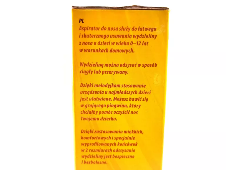 NOVAMA PINGO ELEKTRYCZNY ASPIRATOR DO NOSA