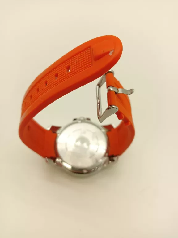 ZEGAREK LORUS PC32-X009 PASEK POMARANCZOWY GUMOWY