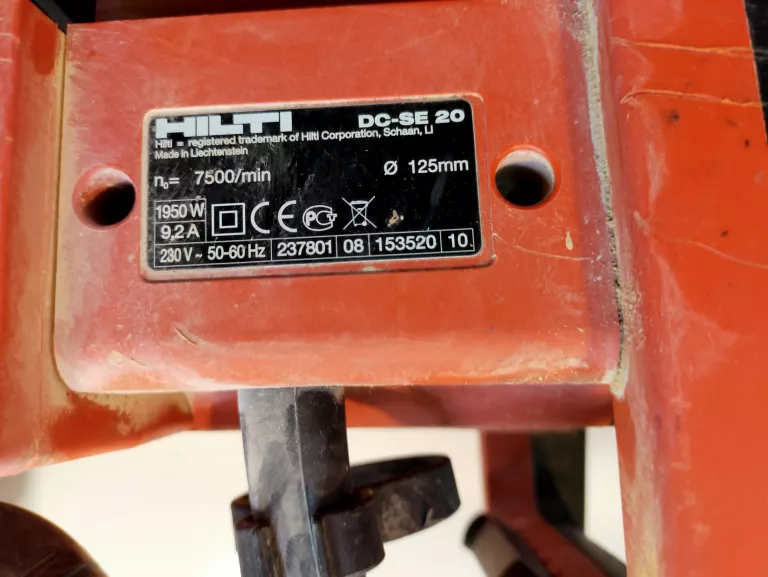 BRUZDOWNICA HILTI DC-SE 20 1950W 125MM KOMPLET