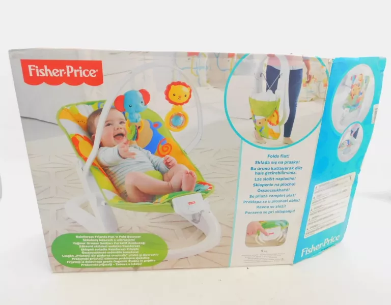 FISHER-PRICE - SKŁADANY LEŻACZEK Z WIBRACJAMI CMR2