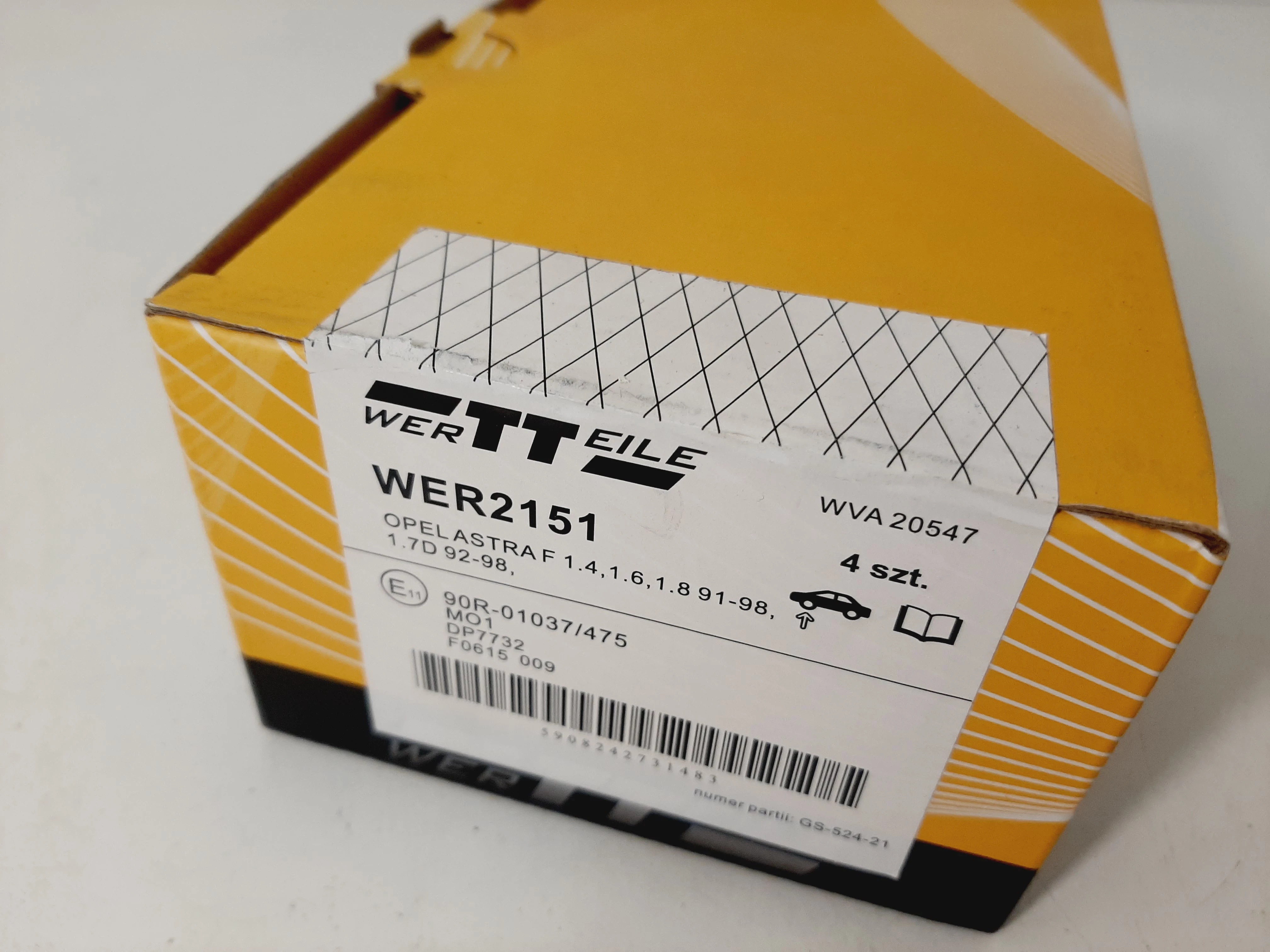 klocki-hamulcowe-wertteile-opel-stan-nowy