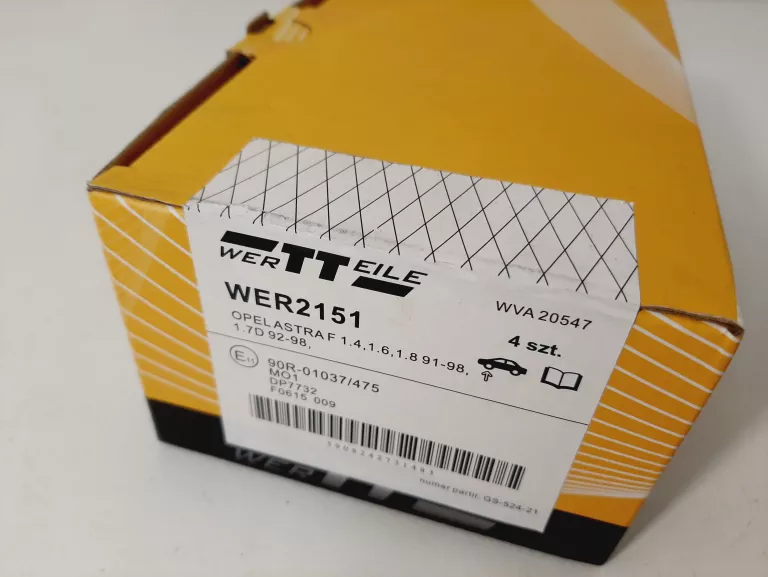 klocki-hamulcowe-wertteile-opel-stan-nowy