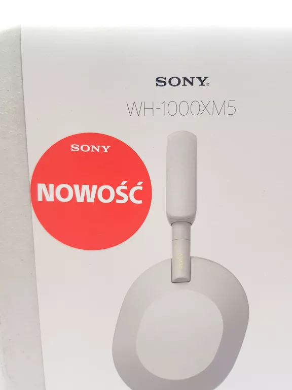 SŁUCHAWKI BEZPRZEWODOWE SONY WH-1000XM5 BIAŁE
