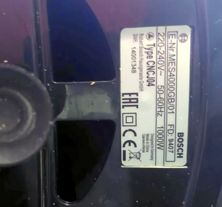 SOKOWIRÓWKA BOSCH MES 4000 W PUDEŁKU