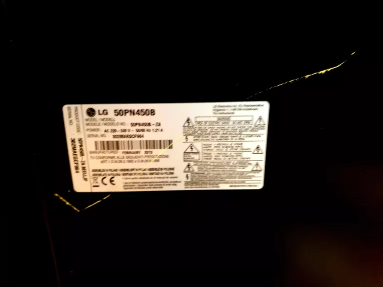 TELEWIZOR PLAZMOWY LG ELECTRONICS 50PN450B