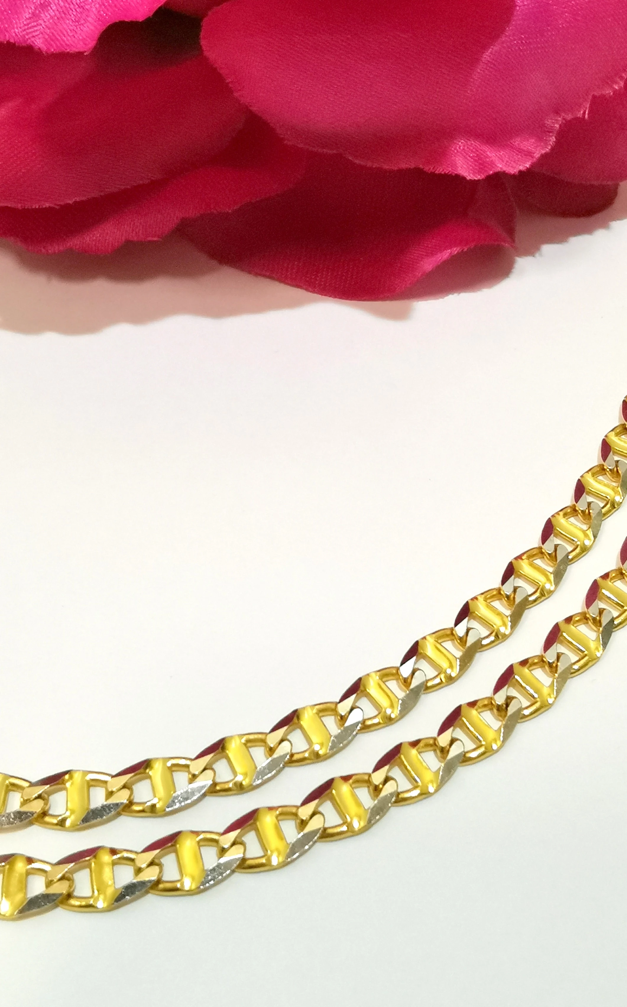 lancuszek-zloty-dwukolorowy-dl55cm-stan-11323-238058