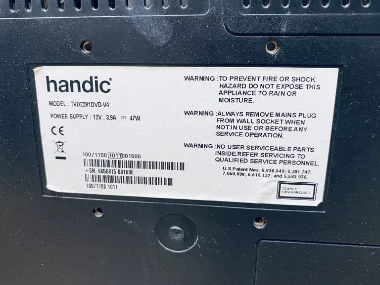 TELEWIZOR MONITOR HANDIC TVD2291DVD HDMI USB