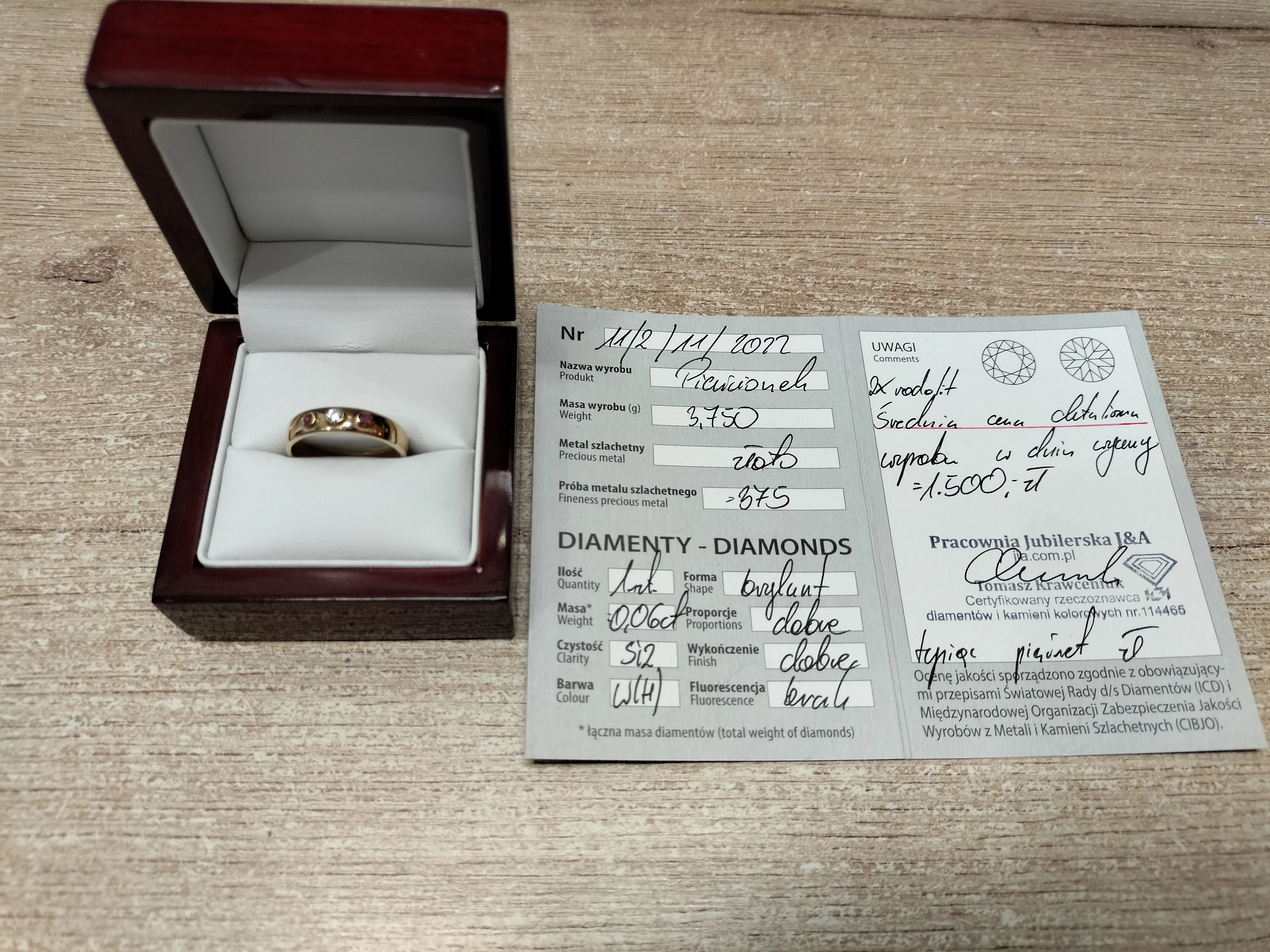 zloty-pierscionek-9k-diament-2x-rodofit-rynek-2-sj-olawa