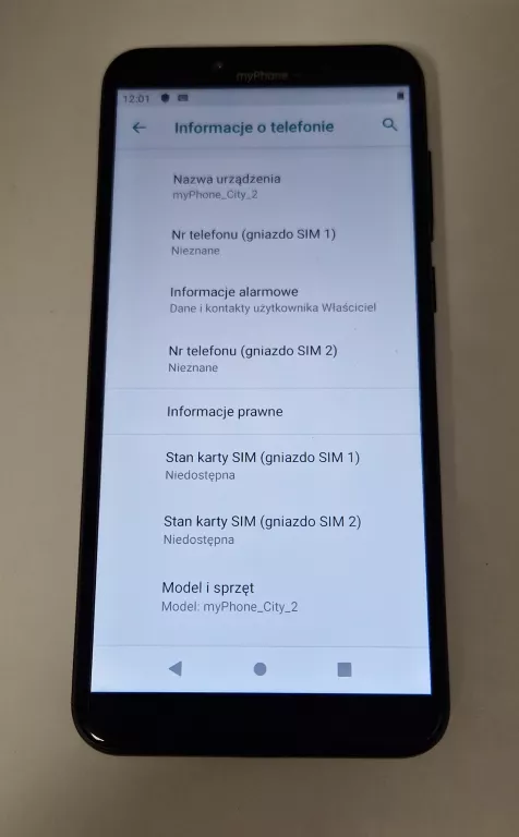 TELEFON MYPHONE CITY 2 *OPIS