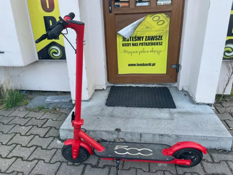 HULAJNOGA ELEKTRYCZNA FIAT 500 + ŁADOWARKA