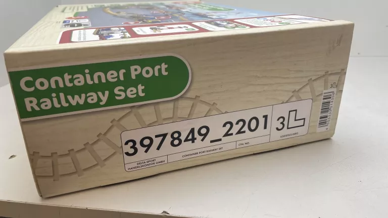 DREWNIANA KOLEJKA PORT KONTENEROWY PLAYTIVE 63 EL