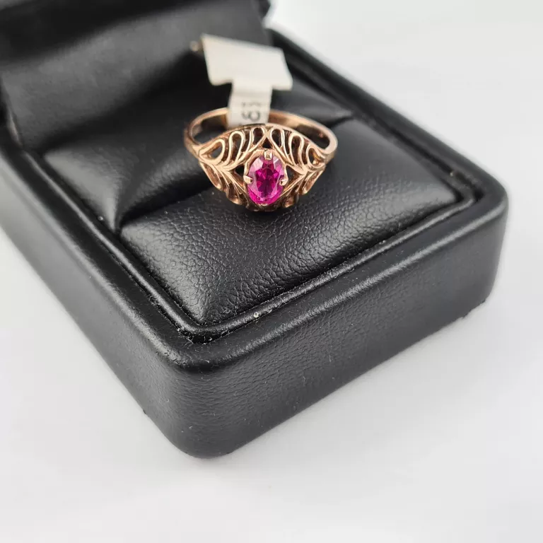 zdobiony-pierscionek-z-czerwonym-oczkiem-585-kamien-cyrkonia