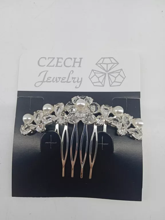 GRZEBIEŃ DO WŁOSÓW/DIADEM Z KRYSZTAŁKAMI 7CM