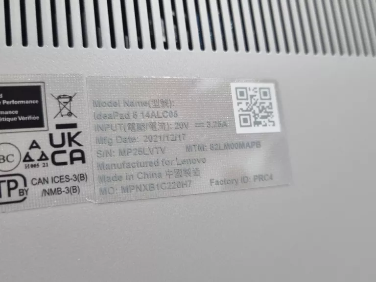 LAPTOP LENOVO IDEAPAD 5 14ALC05 R7/16G/512G/W11H