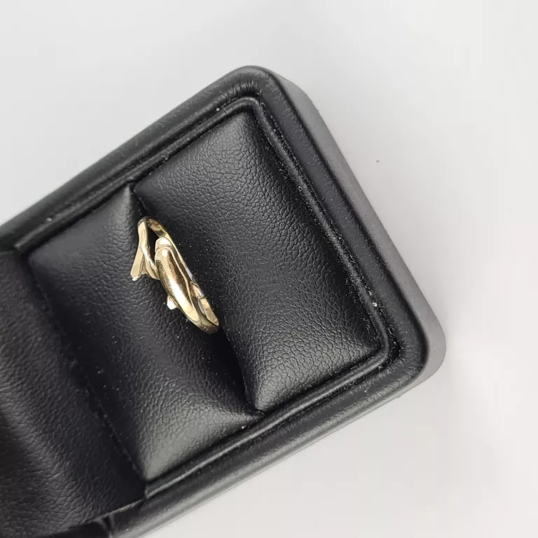 PIĘKNY ZŁOTY PIERŚCIONEK DELFIN 585