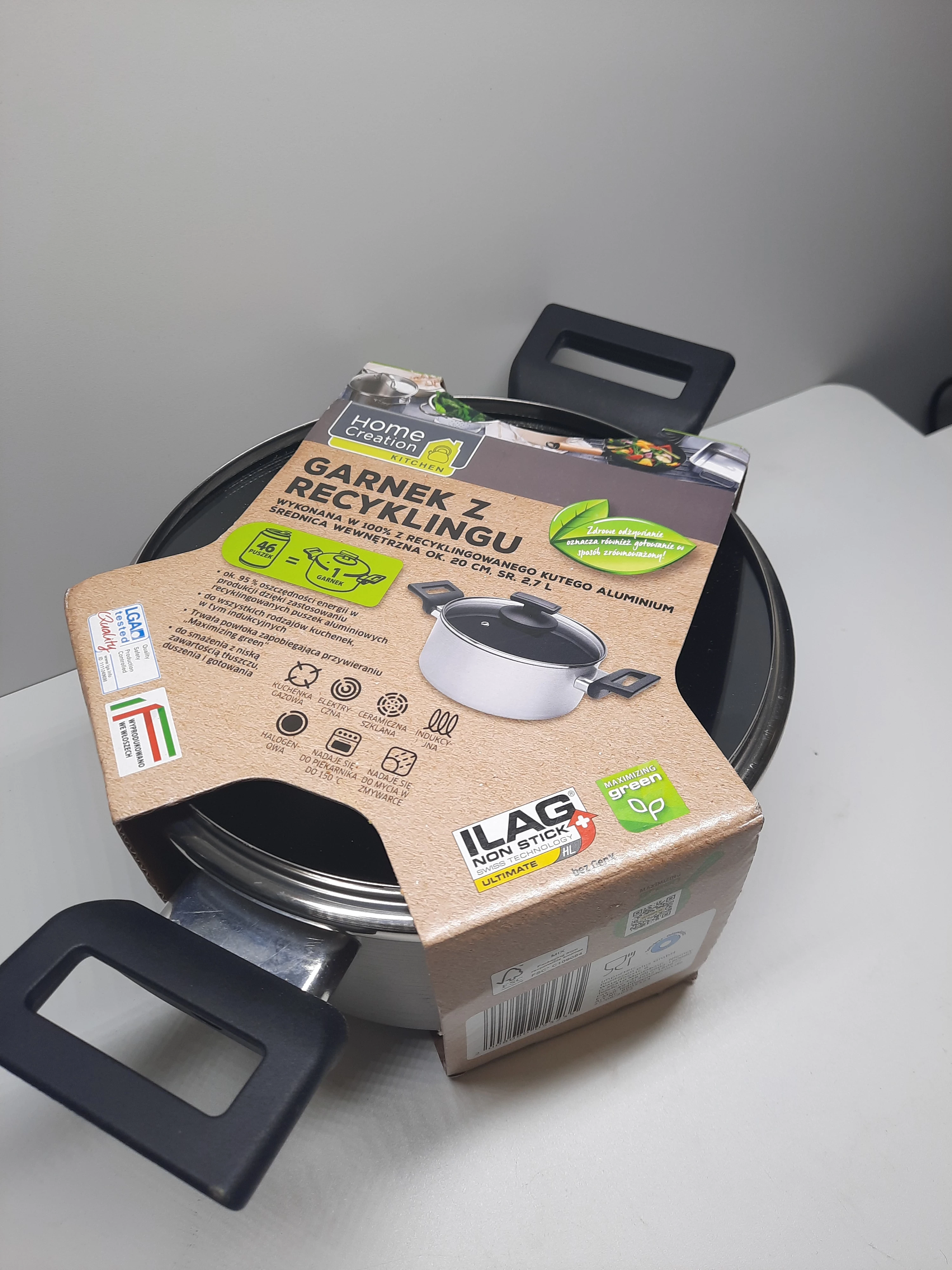 garnek-z-recyklingu-home-creation-20cm-stan-uzywany