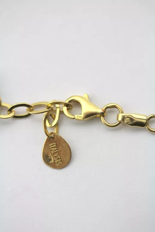 nowa-zlota-bransoletka-585-lezka-427gr-cechy-regulowana-dlugosc