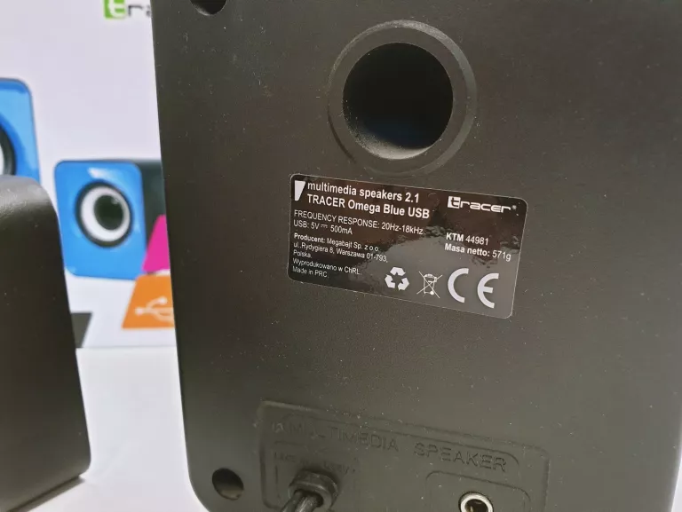 GŁOŚNIKI TRACER OMEGA BLUE USB KOMPLET