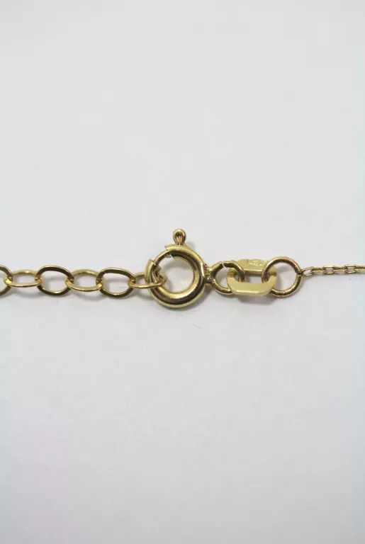 NOWA ZŁOTA BRANSOLETKA 333 AZUROWE SERCE 1,86GR